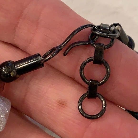 Chico’s glass bead multi strand colorful boho chunky style easy hook closure - Picture 3 of 7